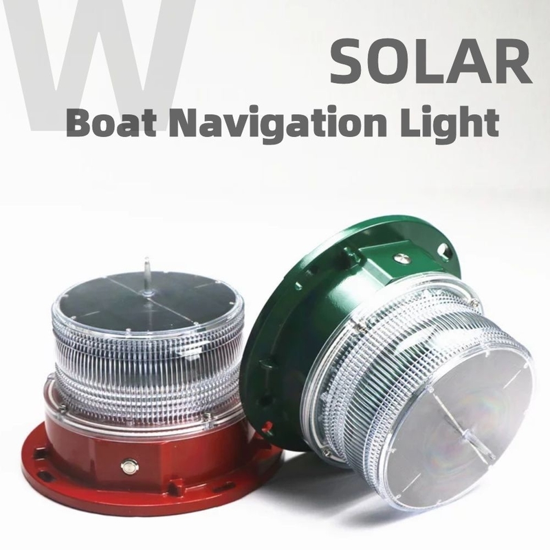 Nautical Deck Światła nawigacyjne LED łodzi Widoczność 3nm-4nm Zasilane energią słoneczną morskie światła nawigacyjne