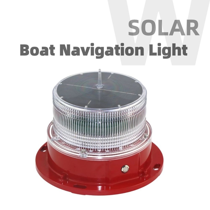 Nautical Deck Światła nawigacyjne LED łodzi Widoczność 3nm-4nm Zasilane energią słoneczną morskie światła nawigacyjne