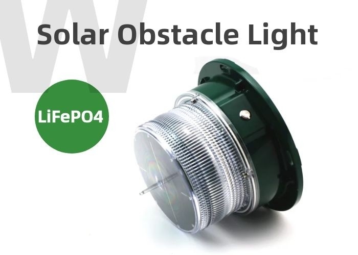 TFS1803 LED Solar Aviation Light do żurawia wieżowego ICAO Red Green do obszarów budowlanych
